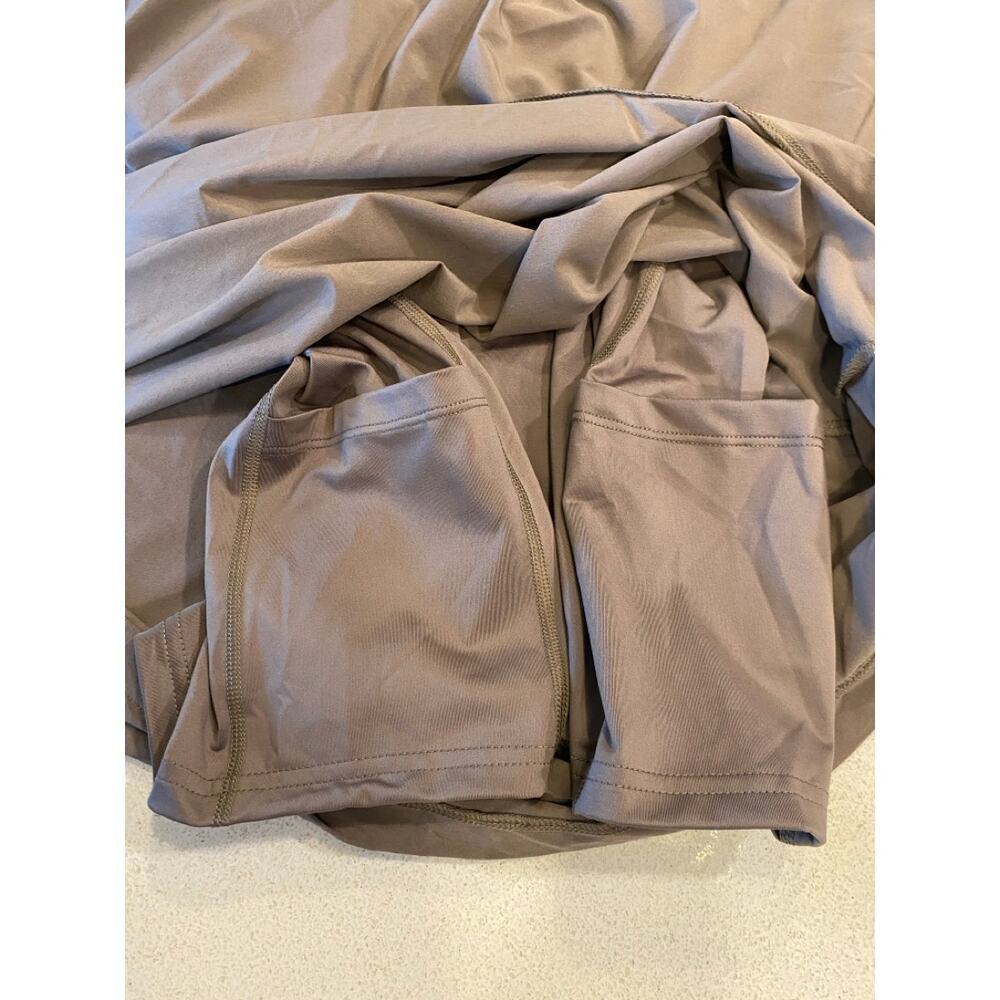 All in Motion Women's XXL Athletic Dress with Shorts Pockets Taupe Athleisure - Picture 4 of 8